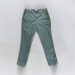 Gap Womens Girlfriend Chino Pants 2 Green Casual Work Office Classic Tapered